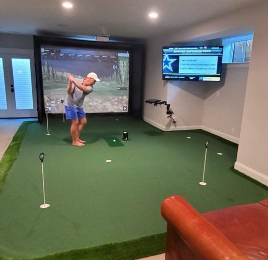 Simulator Greens w Inset Hitting Mat