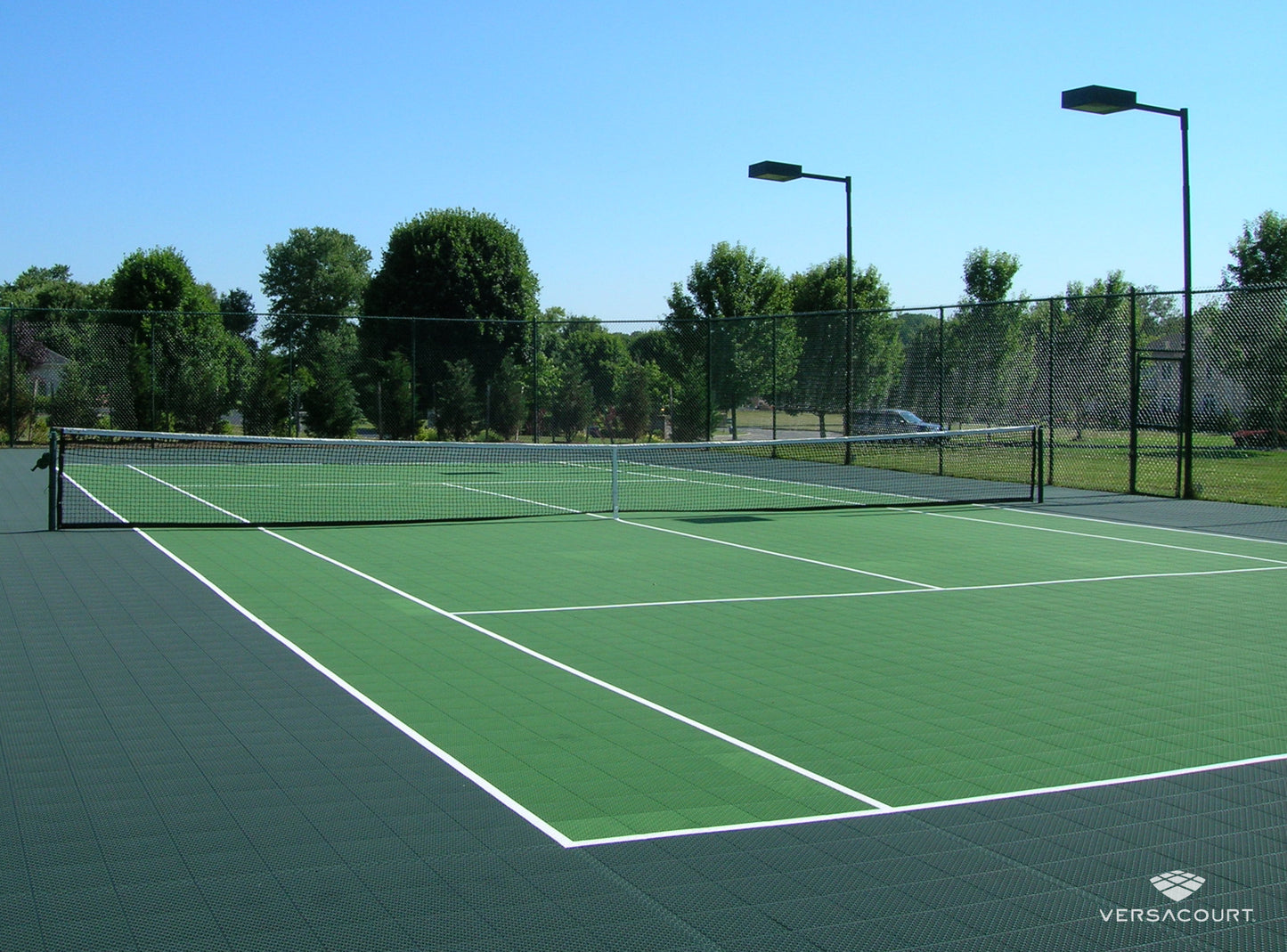 Residential Backyard Tennis Court Kit (51' x 100')