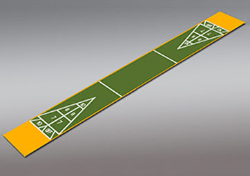 Single Shuffleboard Court Kit (6'3" W x 47'7" L)