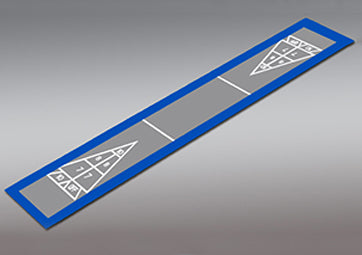 Single Shuffleboard Court Kit (7'11" W x 47'7" L)